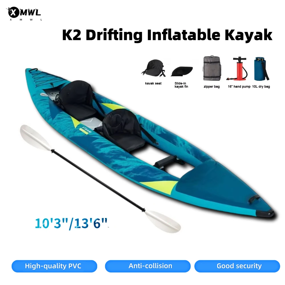 Fishing Kayak Paddle - เรือคายัคพองลมแบบแคนู สำหรับ 1-2 คน 840D 10'3