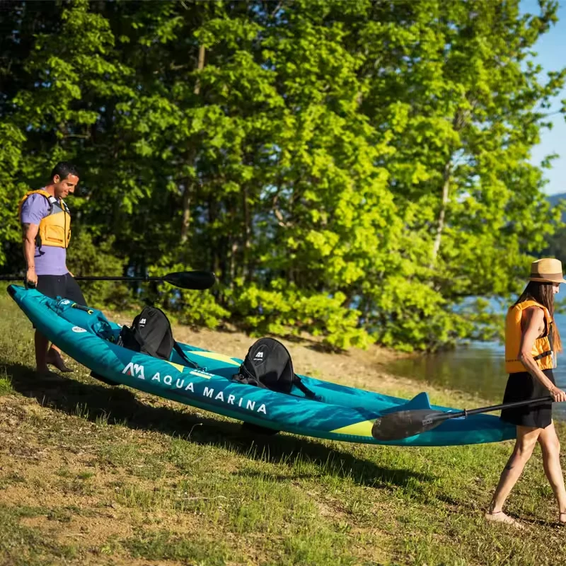 เรือคายัคพองลมแบบแคนู สำหรับ 1 - Fishing Kayak Paddle บทวิจารณ์และราคา