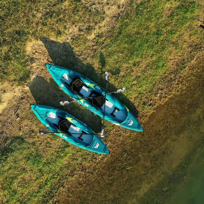 เรือคายัคพองลมแบบแคนู สำหรับ 1 - Fishing Kayak Paddle บทวิจารณ์และราคา